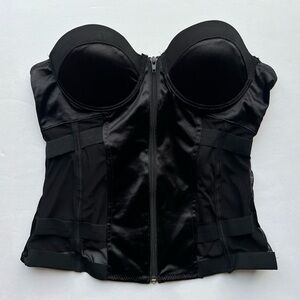 Size L Body Rage Black Corset Style Top